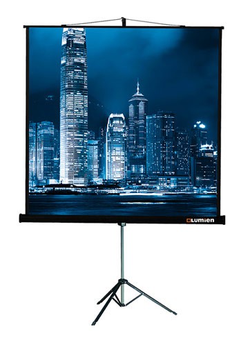Экран на треноге Lumien 109" 203x203см Master View LMV-100109 1:1 напольный рулонный