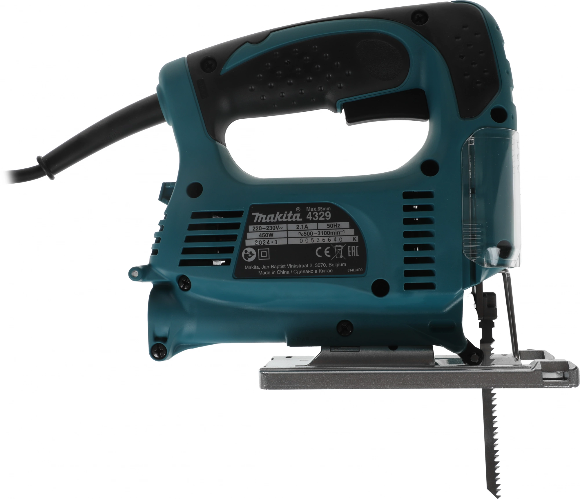 Лобзик Makita 4329 450Вт 3100ходов/мин от электросети — миниатюра 2
