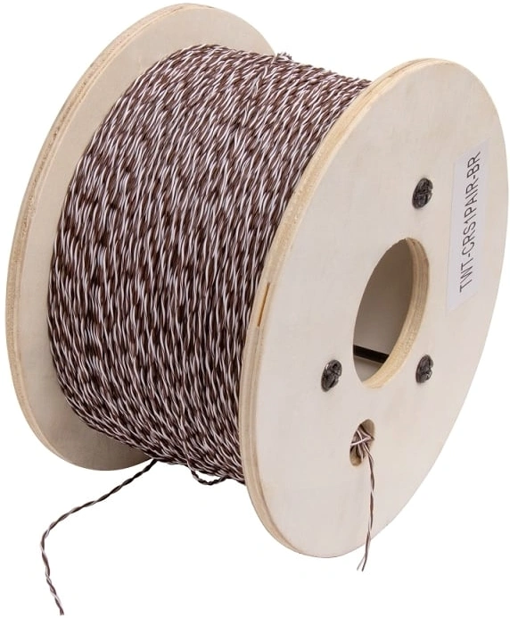 Кабель кроссировочный Lanmaster TWT-CRS1PAIR-BR U/UTP 1 пара 24AWG PVC внутренний 500м белый — фото 1