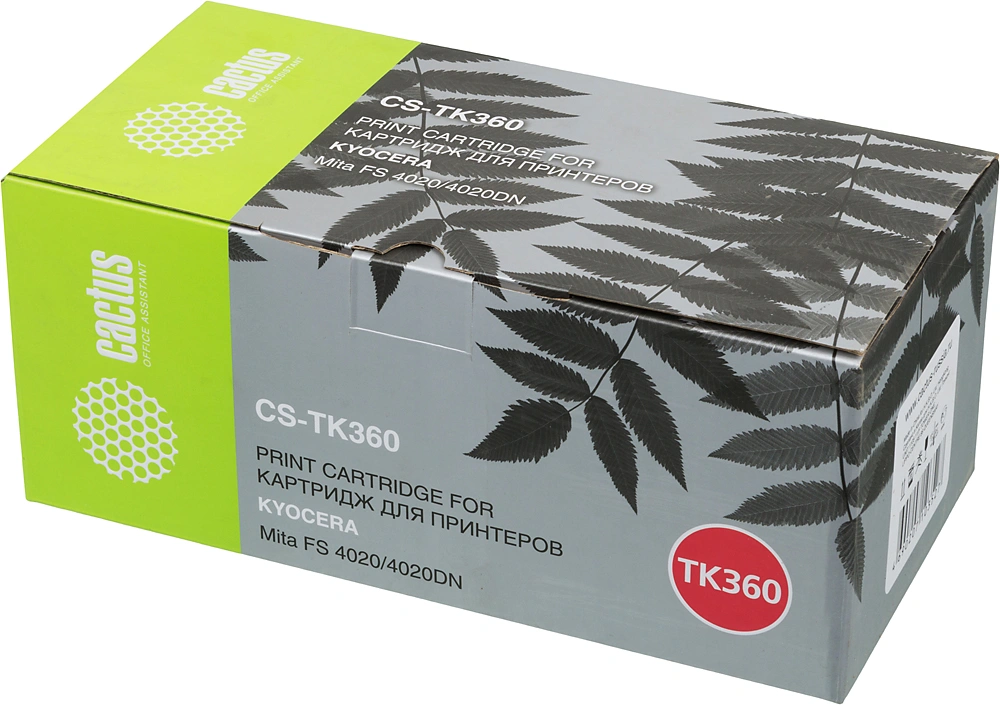 Картридж лазерный Cactus CS-TK360 TK-360 черный (20000стр.) для Kyocera Mita FS 4020/4020DN — фото 1