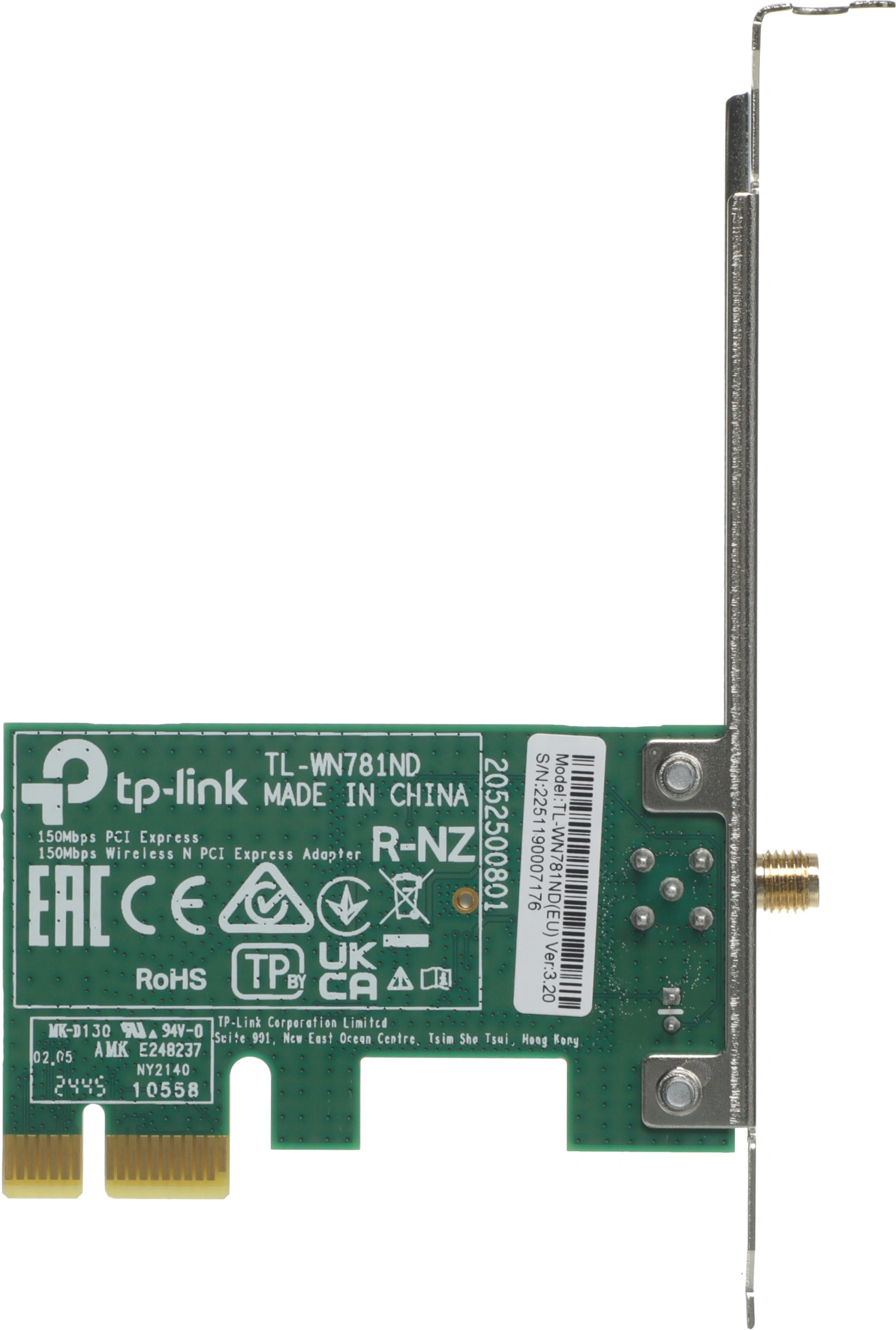 Сетевой адаптер Wi-Fi TP-Link TL-WN781ND N150 PCI Express (ант.внеш.съем) 1ант. — миниатюра 9