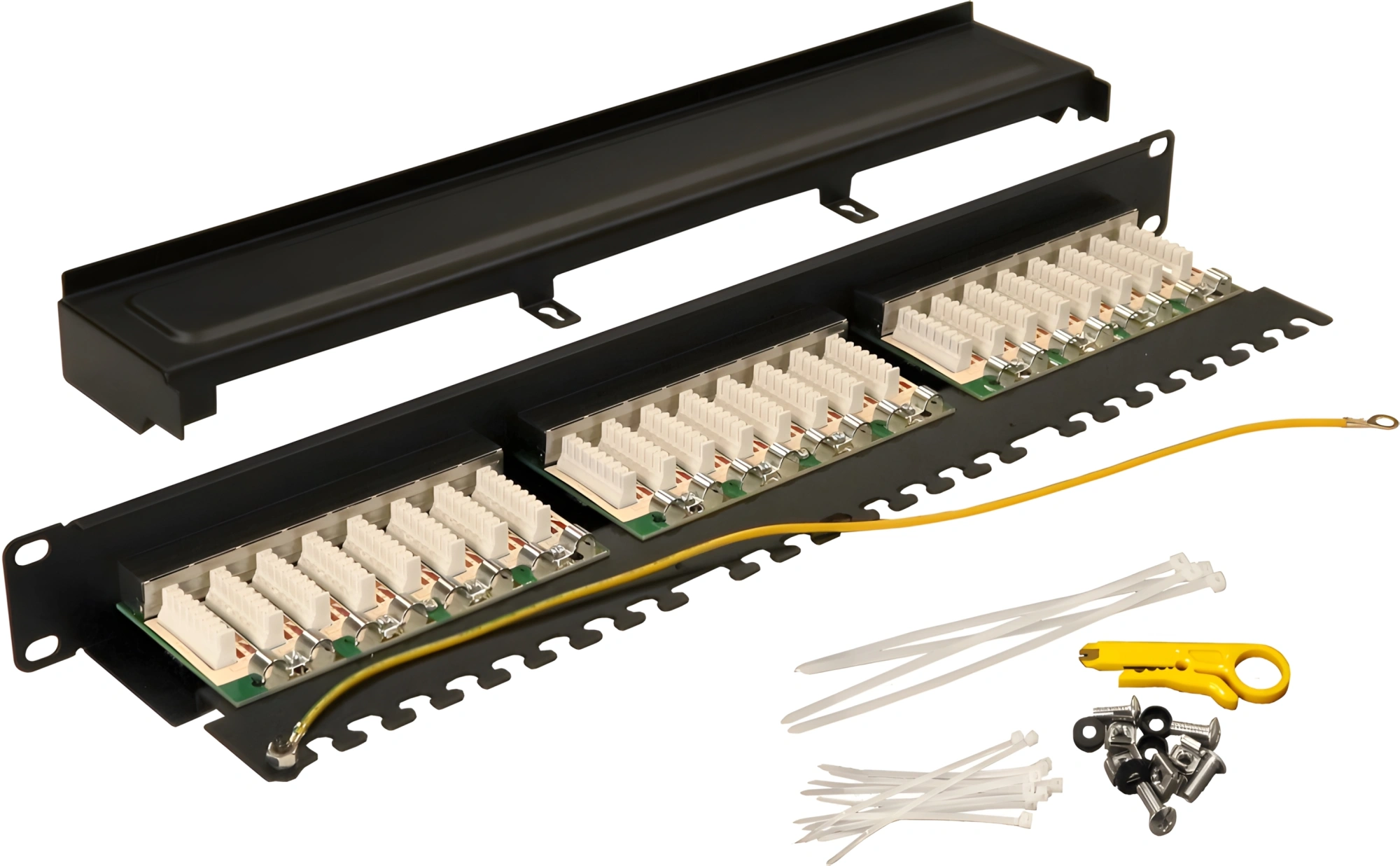 Патч-панель Lanmaster TWT-PP24STP 19" 1U 24xRJ45 кат.5E FTP — миниатюра 3