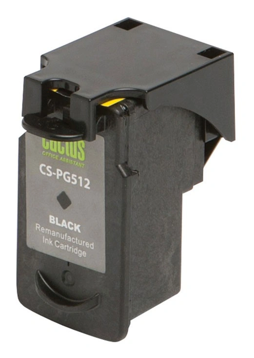 Картридж струйный Cactus CS-PG512 PG-512 черный (400стр.) (15мл) для Canon Pixma iP2700/MP240/MP250/MP260/MP270/MP272/MP280/MP480/MP490/MP492/MP495/MX320/MX330/MX340/MX350 с чипом — фото 1