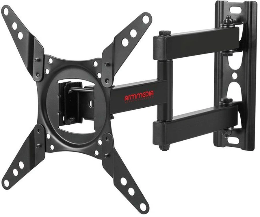 Кронштейн для телевизора Arm Media LCD-202 черный 15"-43" макс.20кг настенный поворот и наклон — фото 1