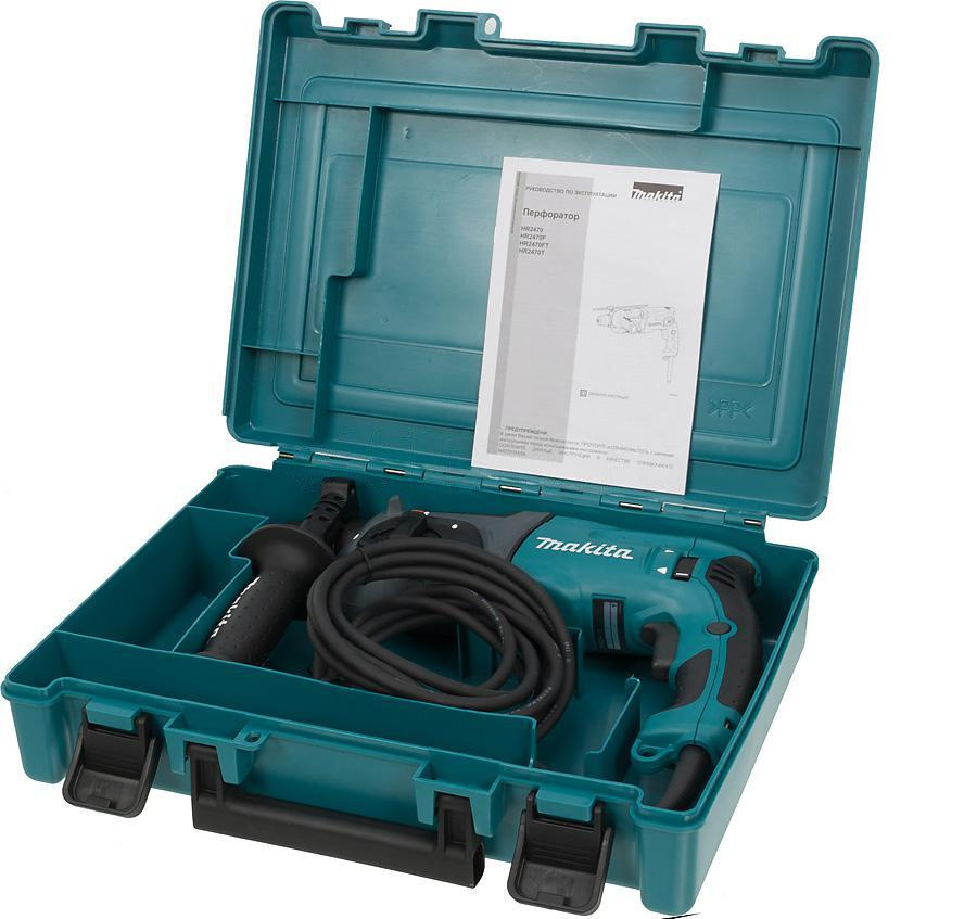 Перфоратор Makita HR2470 патрон:SDS-plus уд.:2.4Дж 780Вт (кейс в комплекте) — миниатюра 8