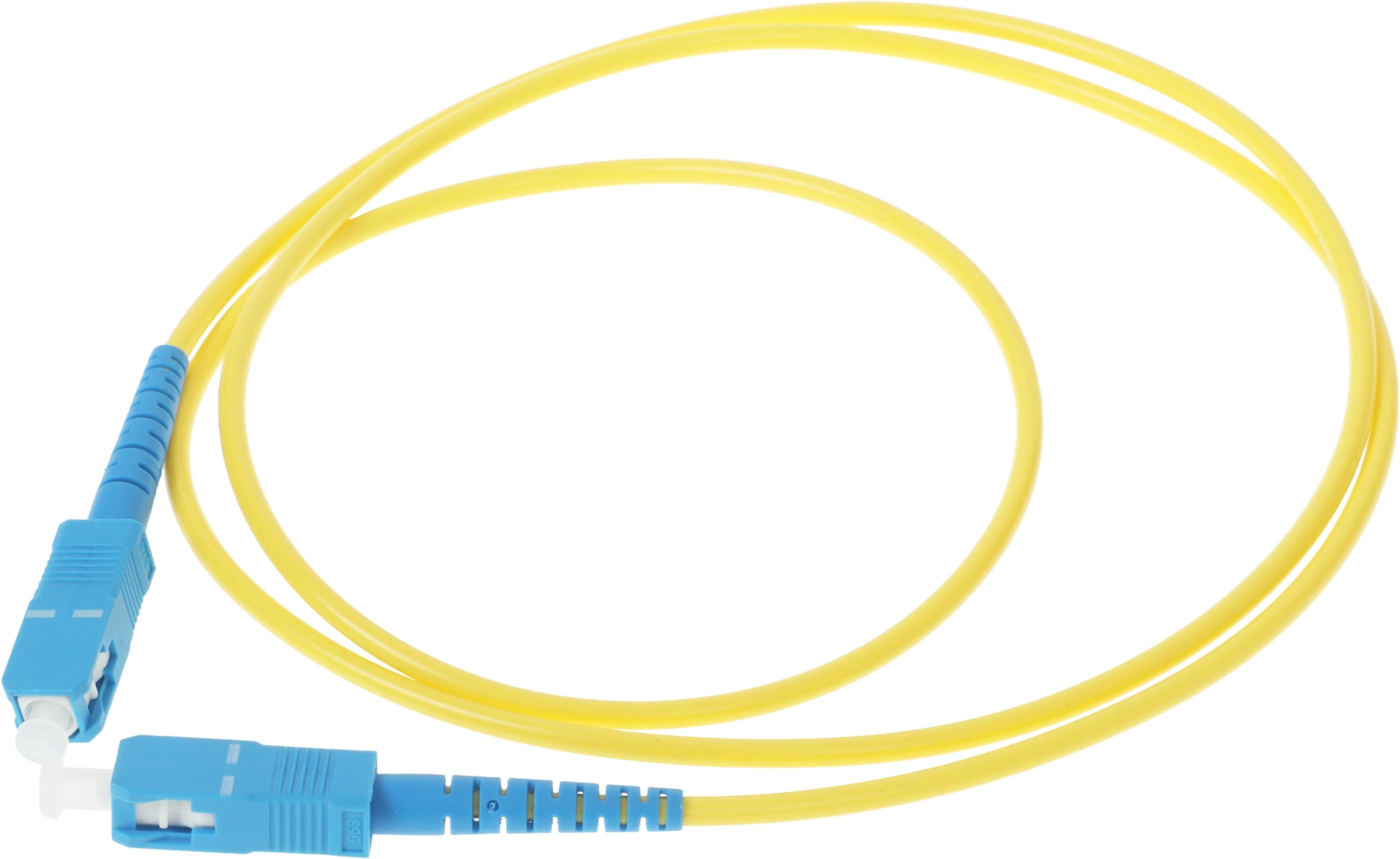 Патч-корд Lanmaster TWT-SC-SC/SU-1.0 1x9/125 OS1/OS2 SC-SC 1м ПВХ желтый — миниатюра 2