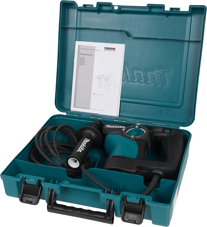 Перфоратор Makita HR2810 патрон:SDS-plus уд.:2.9Дж 800Вт (кейс в комплекте) — миниатюра 8