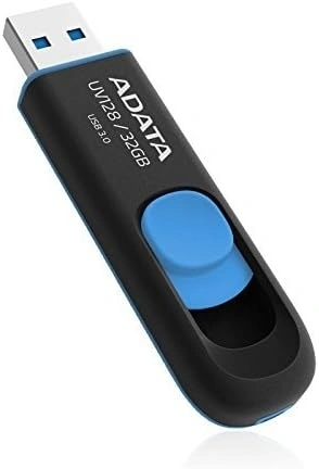 Флеш Диск A-Data 32Gb DashDrive UV128 AUV128-32G-RBE USB3.0 черный/синий — миниатюра 4