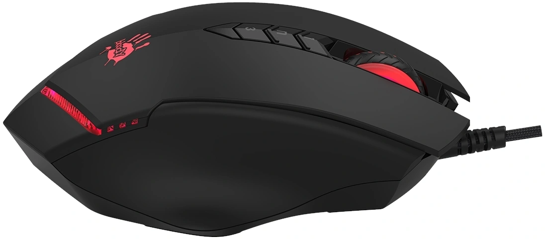 Мышь A4Tech Bloody V8 черный оптическая 6000dpi USB 8but — миниатюра 4