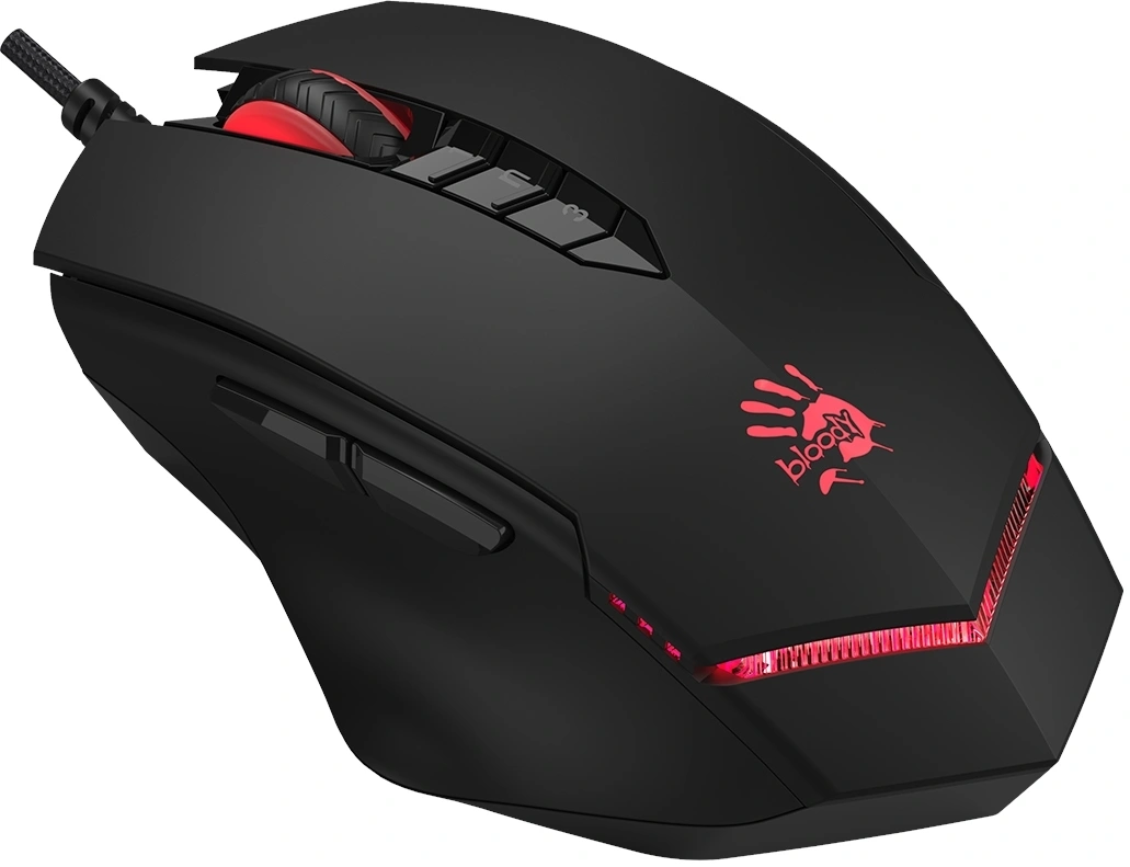 Мышь A4Tech Bloody V8 черный оптическая 6000dpi USB 8but — миниатюра 6