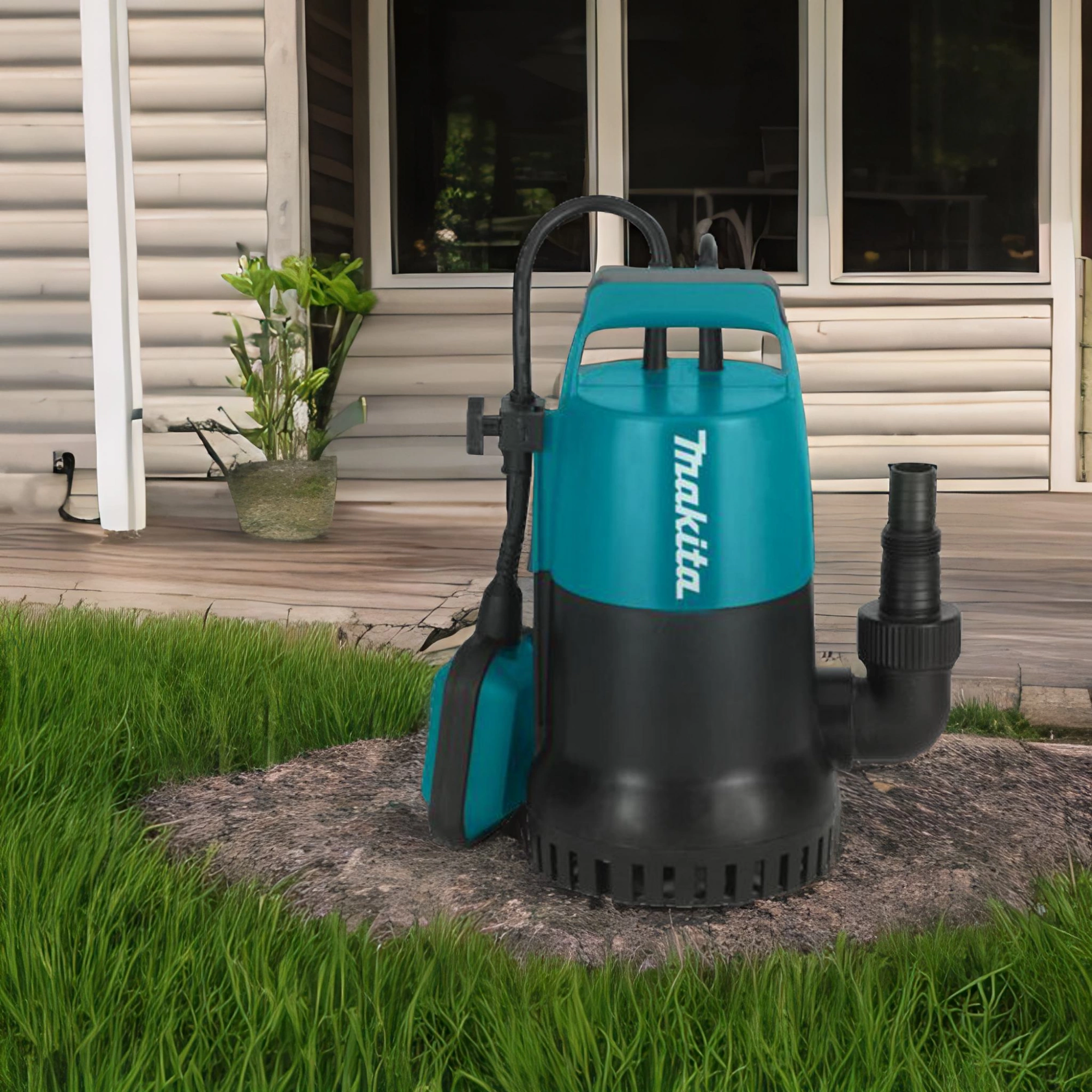 Насос дренажный Makita PF0300 300Вт 8400л/час центробежный — миниатюра 2