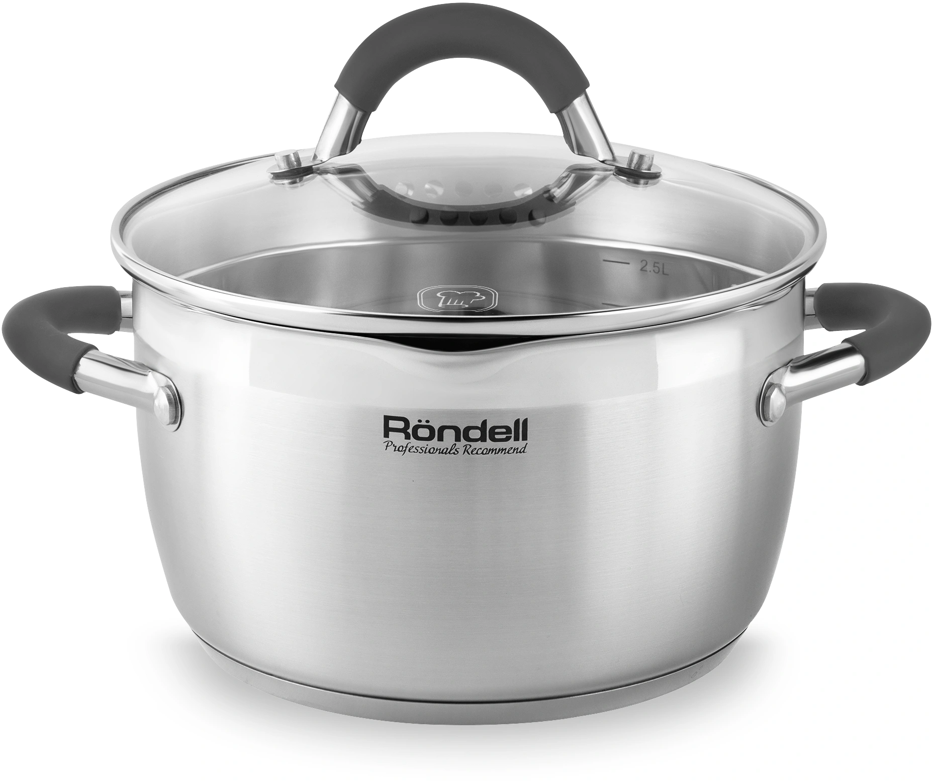 Кастрюля Rondell Flamme RDS-024 3.2л. d=20см (с крышкой) стальной — миниатюра 16