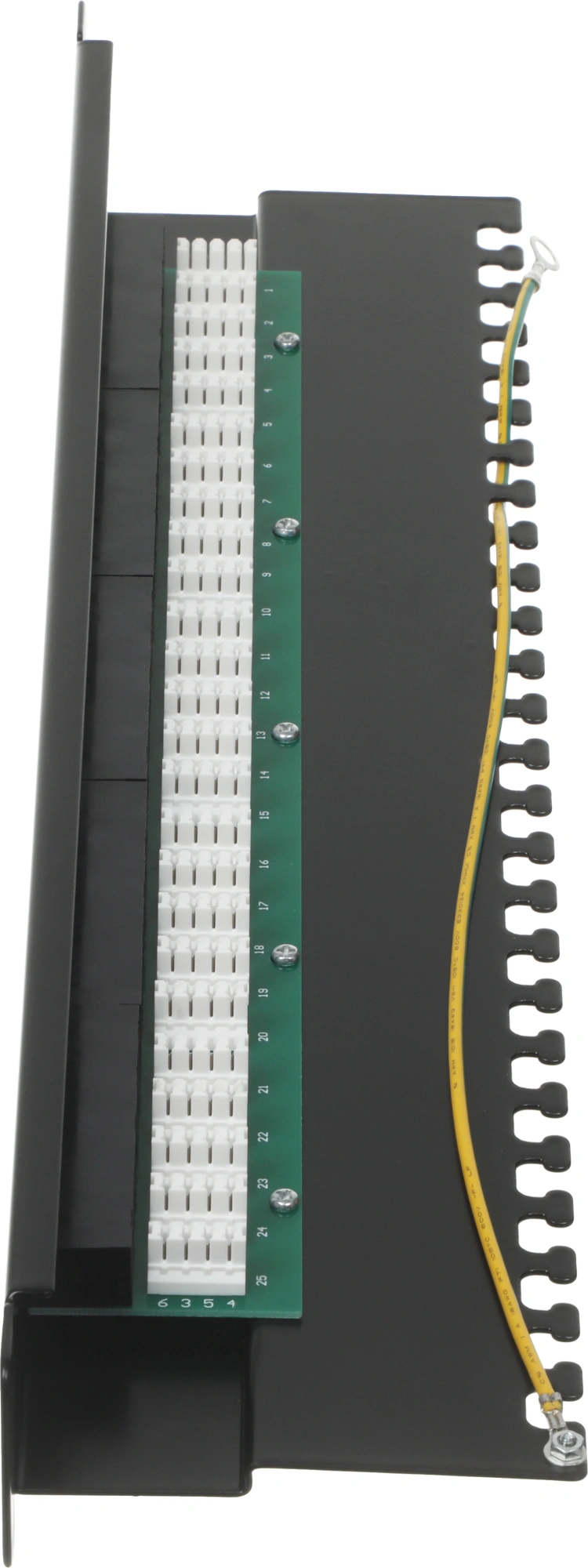 Патч-панель Lanmaster TWT-PP25TEL45 19" 1U 25xRJ-12 UTP — миниатюра 3