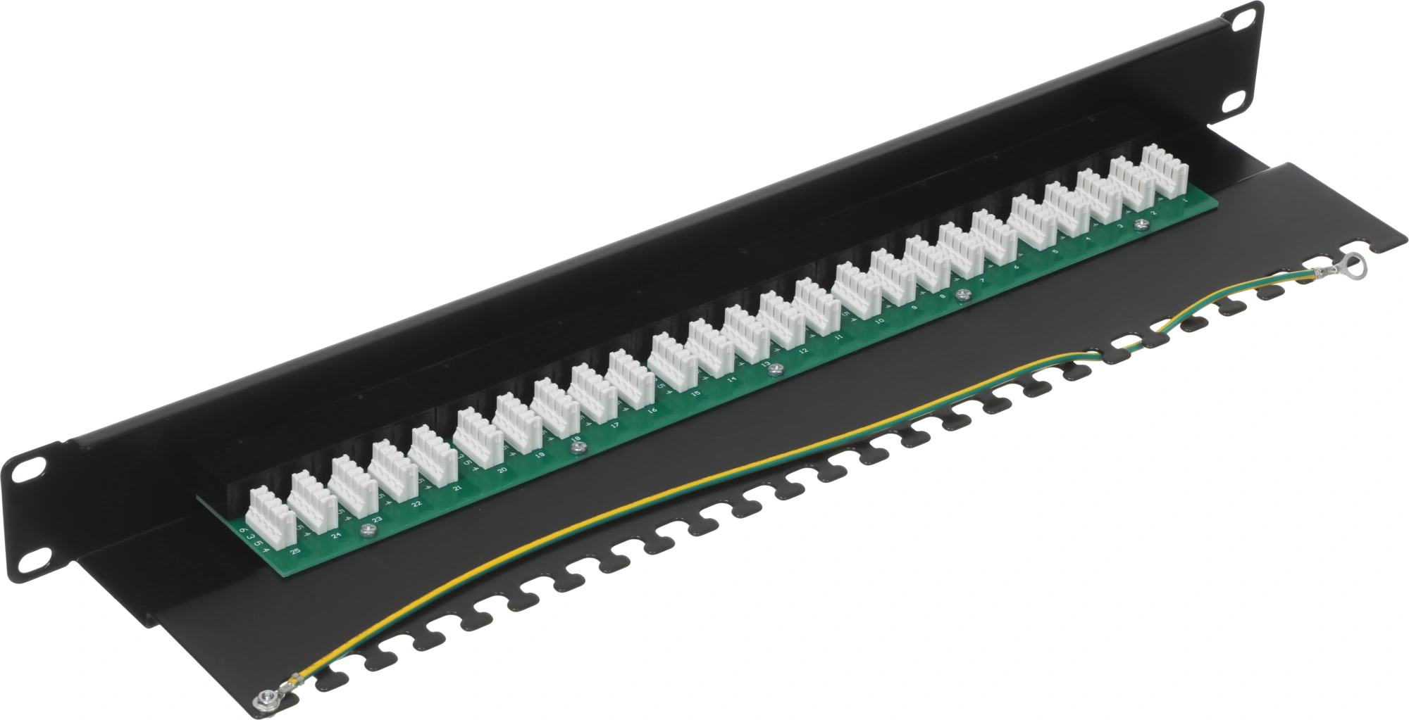 Патч-панель Lanmaster TWT-PP25TEL45 19" 1U 25xRJ-12 UTP — миниатюра 4