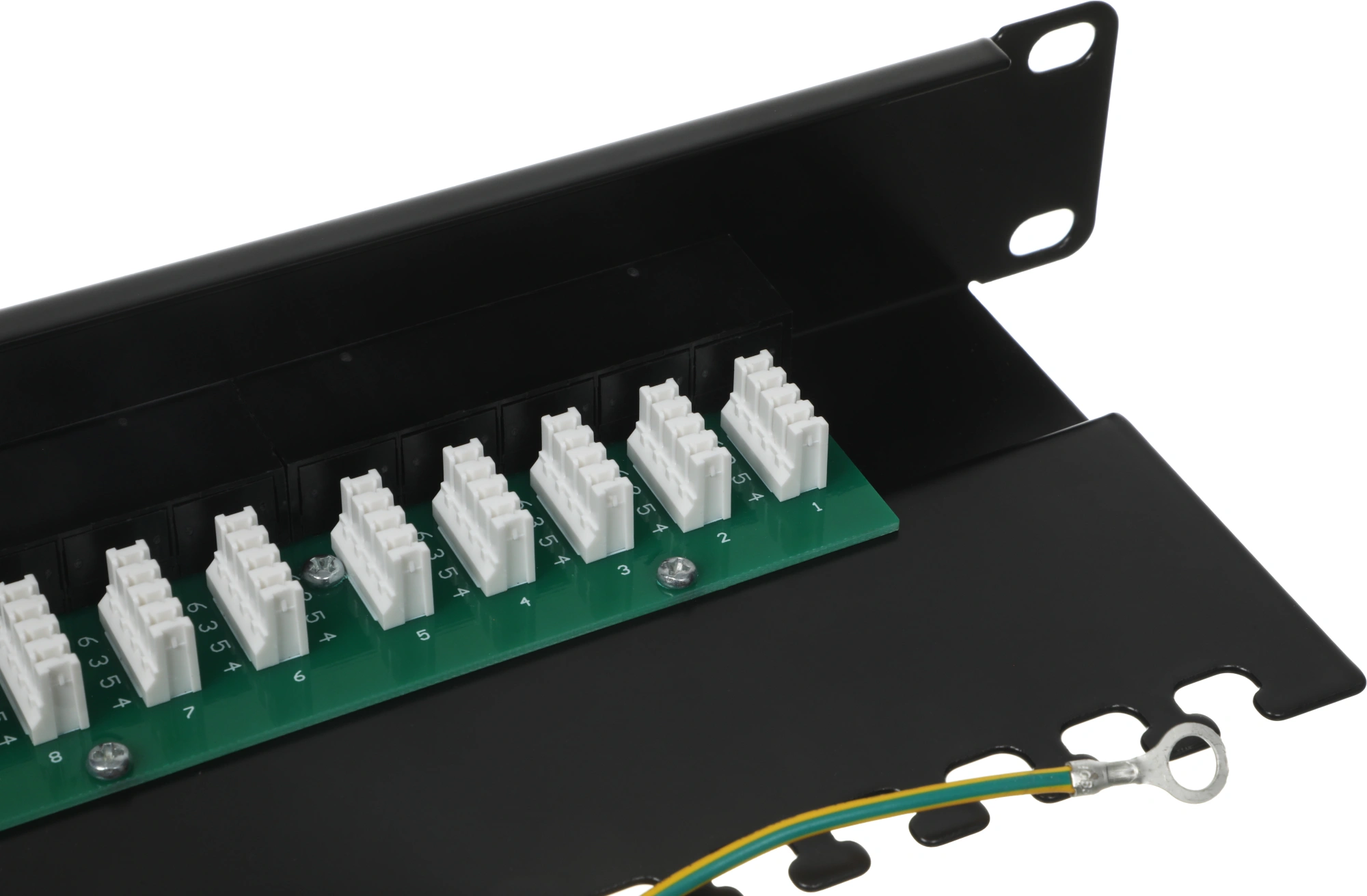 Патч-панель Lanmaster TWT-PP25TEL45 19" 1U 25xRJ-12 UTP — миниатюра 6