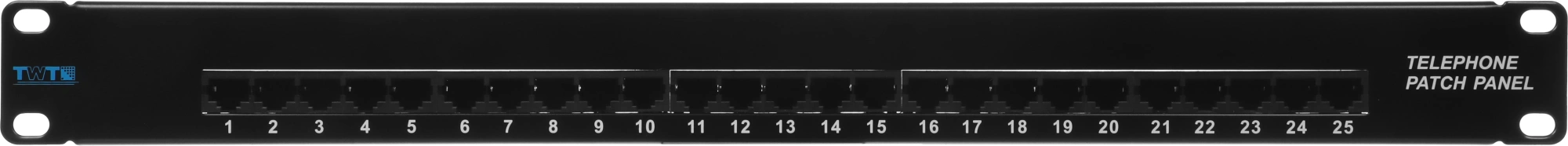 Патч-панель Lanmaster TWT-PP25TEL45 19" 1U 25xRJ-12 UTP — миниатюра 8
