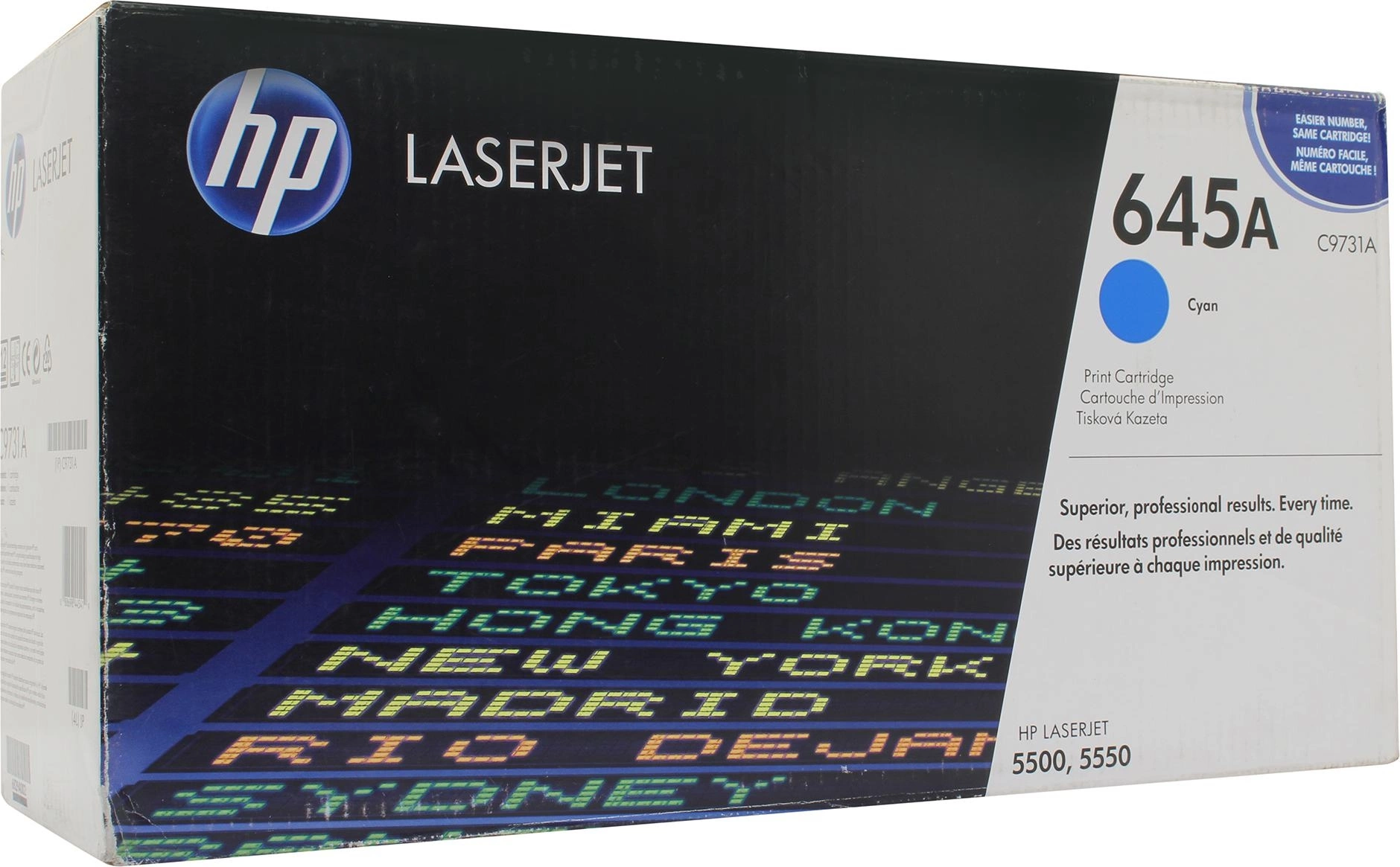 Картридж лазерный HP 645A C9731AC голубой (12000стр.) для HP 5500/5550/5550dn/5550dtn/5550hdn/5550n (техн.упак) — миниатюра 2