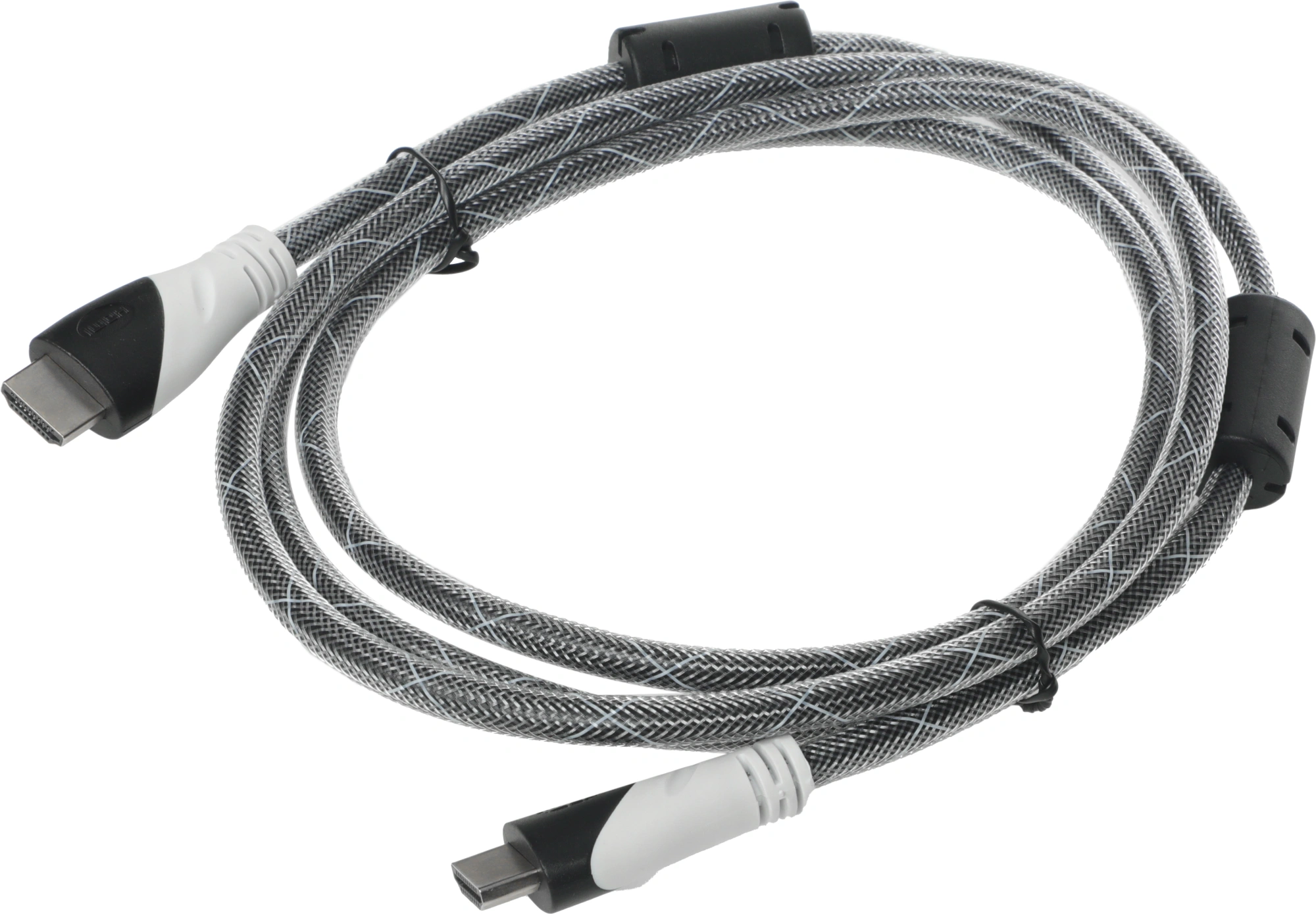 Кабель аудио-видео ver 1.4 HDMI (m)/HDMI (m) 1.8м. феррит.кольца позолоч.конт. черный — миниатюра 2