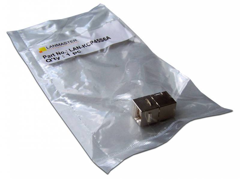 Повторитель портов Lanmaster LAN-KCP45S6A Keystone RJ45 кат.6A стальной — миниатюра 2
