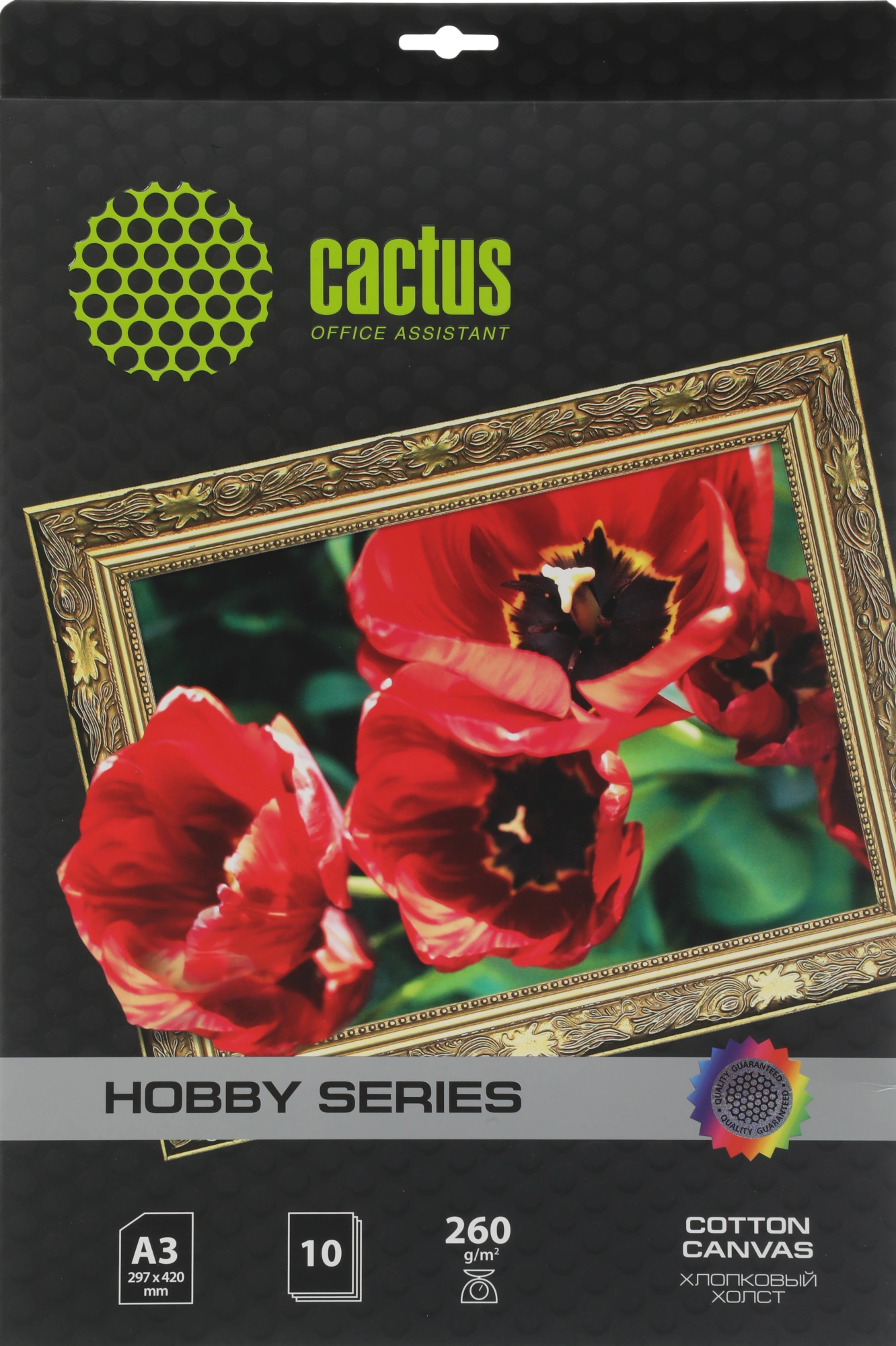 Холст Cactus CS-CA326010 A3/260г/м2/10л./белый хлопок для струйной печати — миниатюра 2