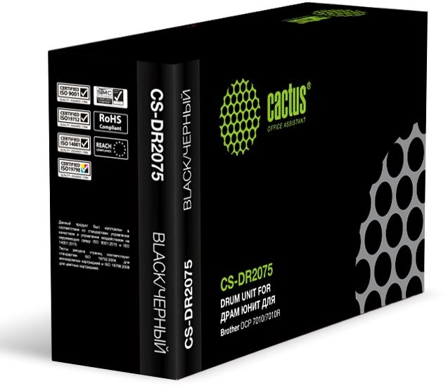 Блок фотобарабана Cactus CS-DR2075 DR-2075 черный ч/б:12000стр. для DCP 7010/7010R Brother — фото 1