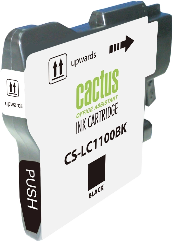 Картридж струйный Cactus CS-LC1100BK черный (16мл) для Brother DCP-385c/6690cw/MFC-990/5890/5895/6490 с чипом — миниатюра 2