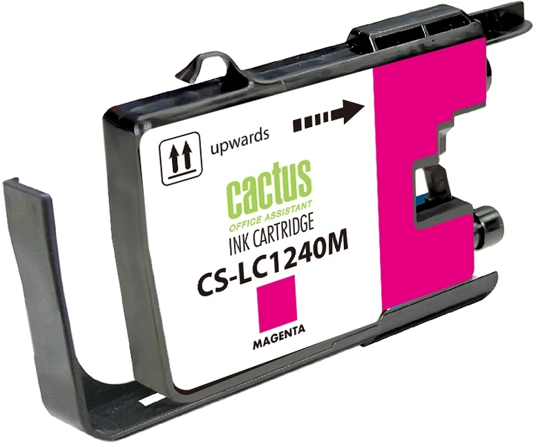 Картридж струйный Cactus CS-LC1240M пурпурный (12мл) для Brother MFC-J6510/6910DW с чипом — миниатюра 2
