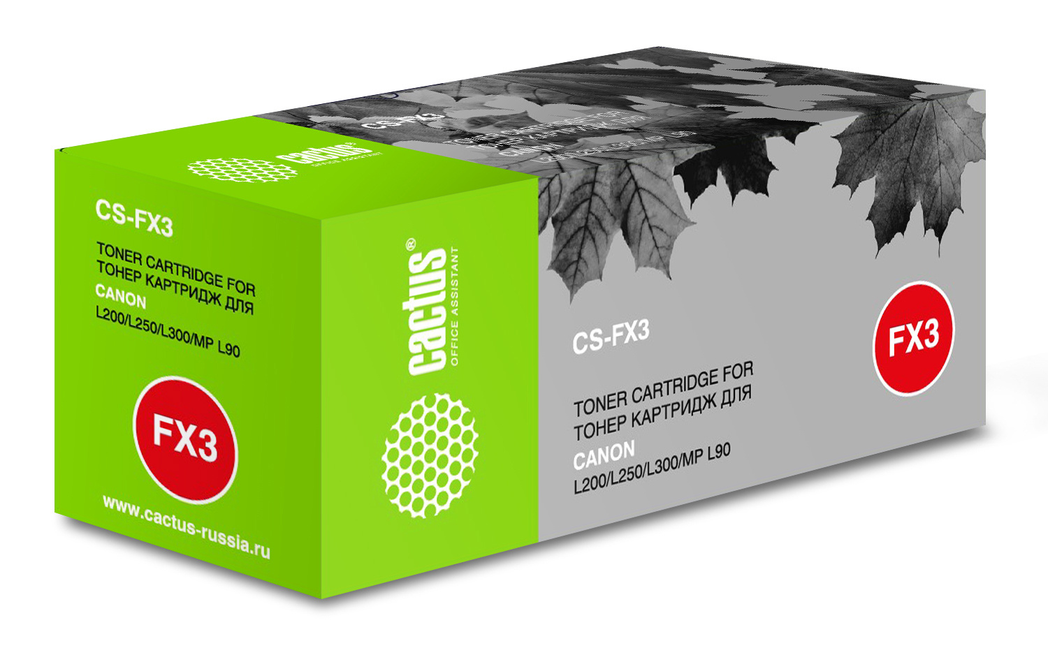Картридж лазерный Cactus CS-FX3 FX-3 черный (2700стр.) для Canon L200/L250/L300/MP-L90 — миниатюра 3