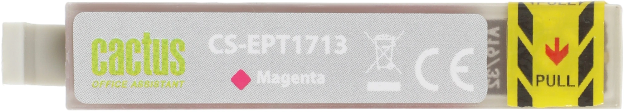 Картридж струйный Cactus CS-EPT1716 17XL черный/желтый/голубой/пурпурный набор (44.6мл) для Epson XP-33 с чипом — миниатюра 4