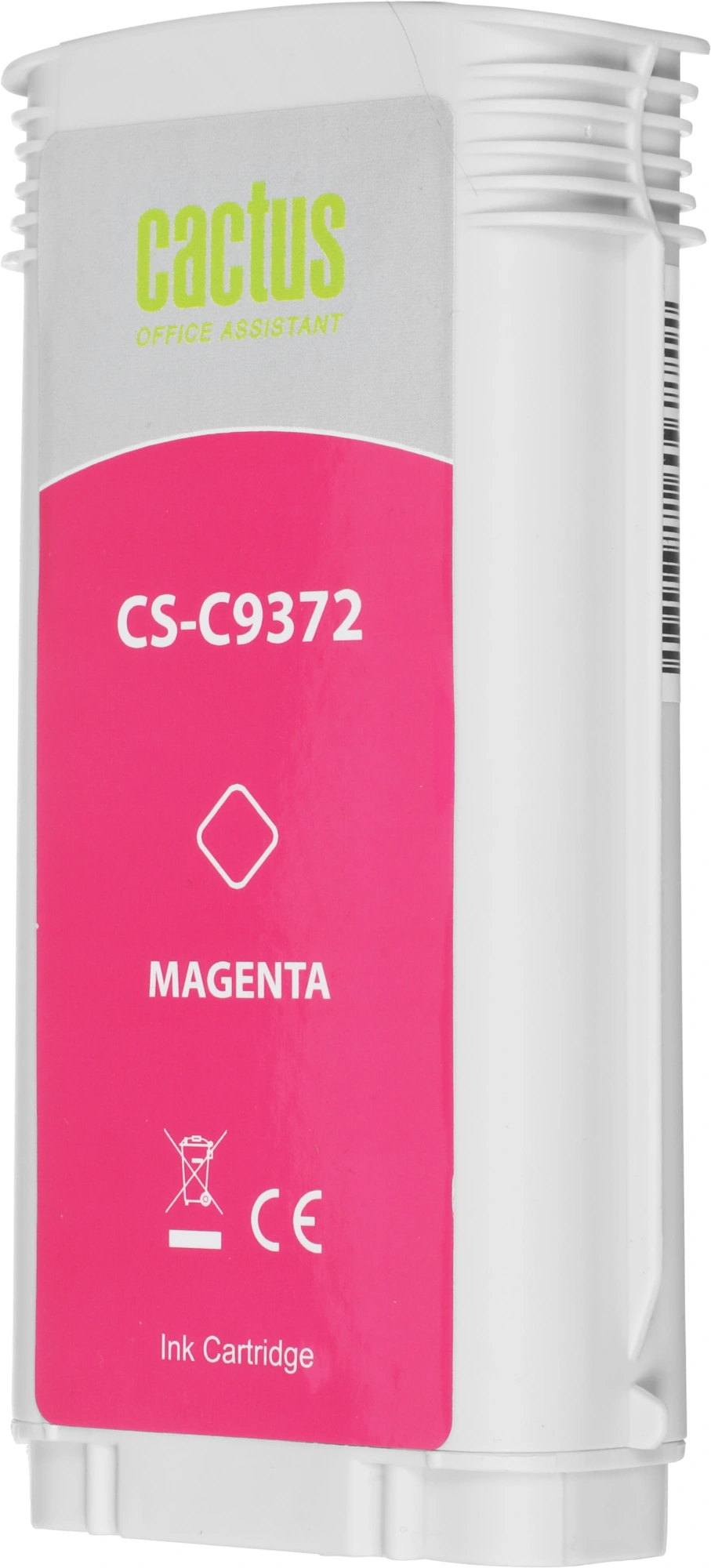 Картридж струйный Cactus CS-C9372 №72 фото пурпурный (130мл) для HP DJ T610/T620/T770/T1100/T1100/T1120/T1200 с чипом — миниатюра 4