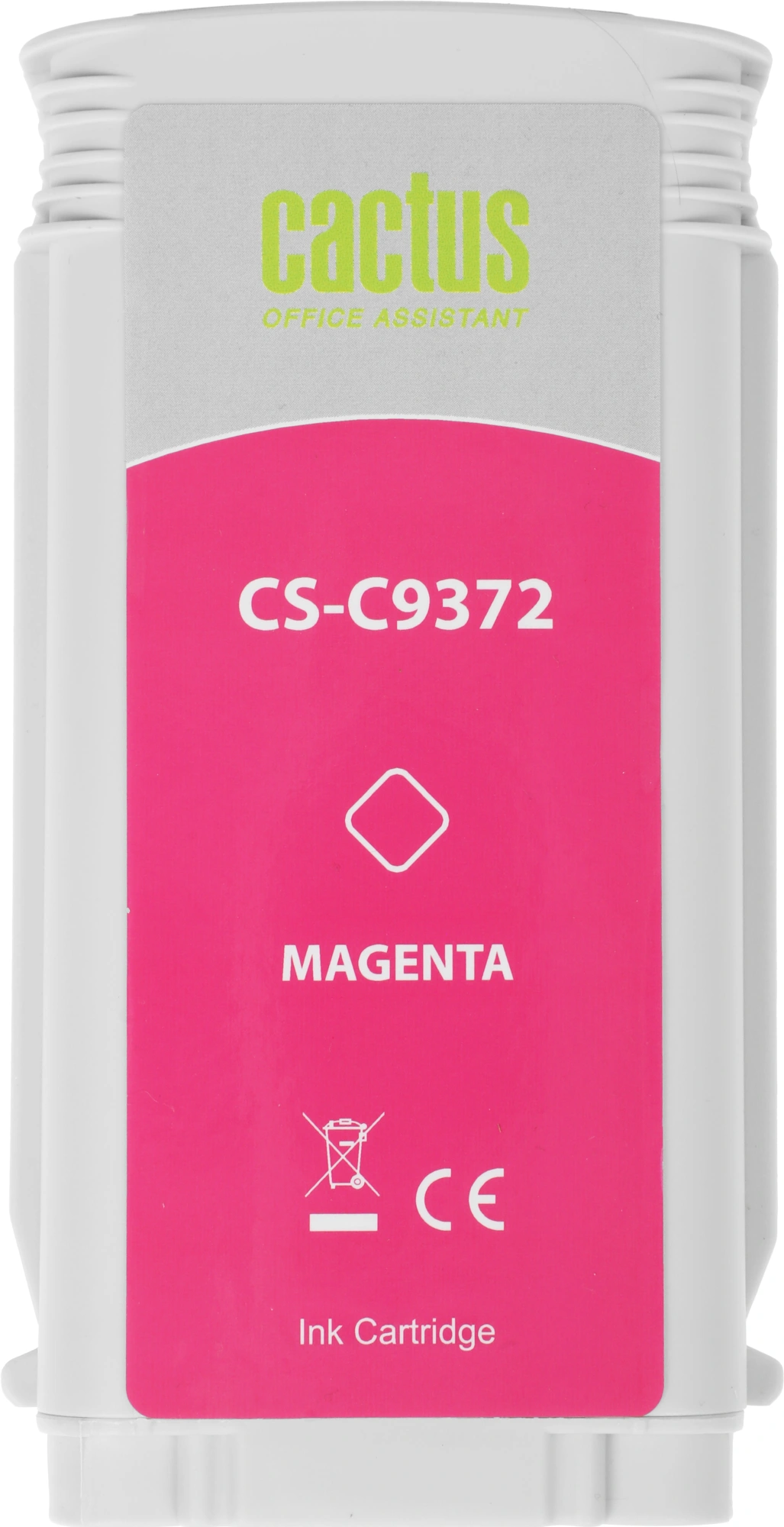 Картридж струйный Cactus CS-C9372 №72 фото пурпурный (130мл) для HP DJ T610/T620/T770/T1100/T1100/T1120/T1200 с чипом — миниатюра 6