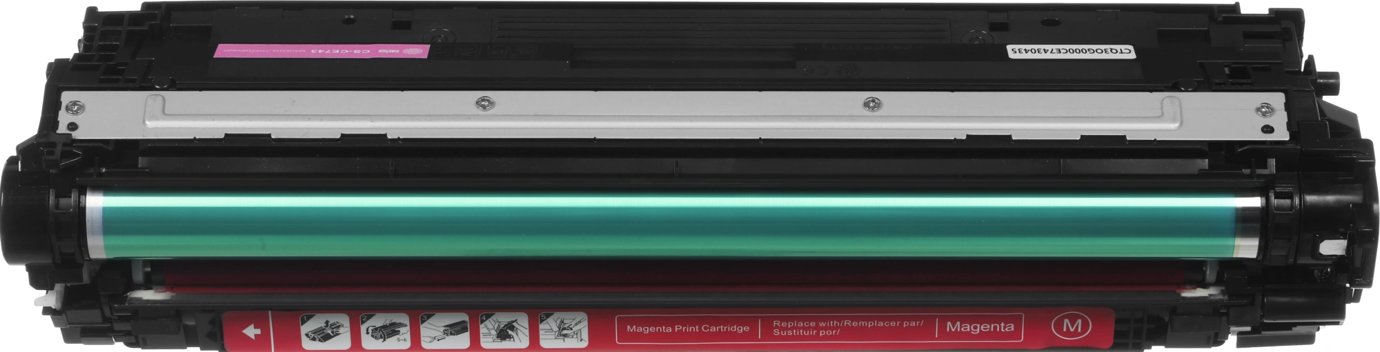 Картридж лазерный Cactus CS-CE743A CE743A пурпурный (7300стр.) для HP CLJ CP5220/CP5221/CP5223/CP5225/CP5227/CP5229 — фото 1