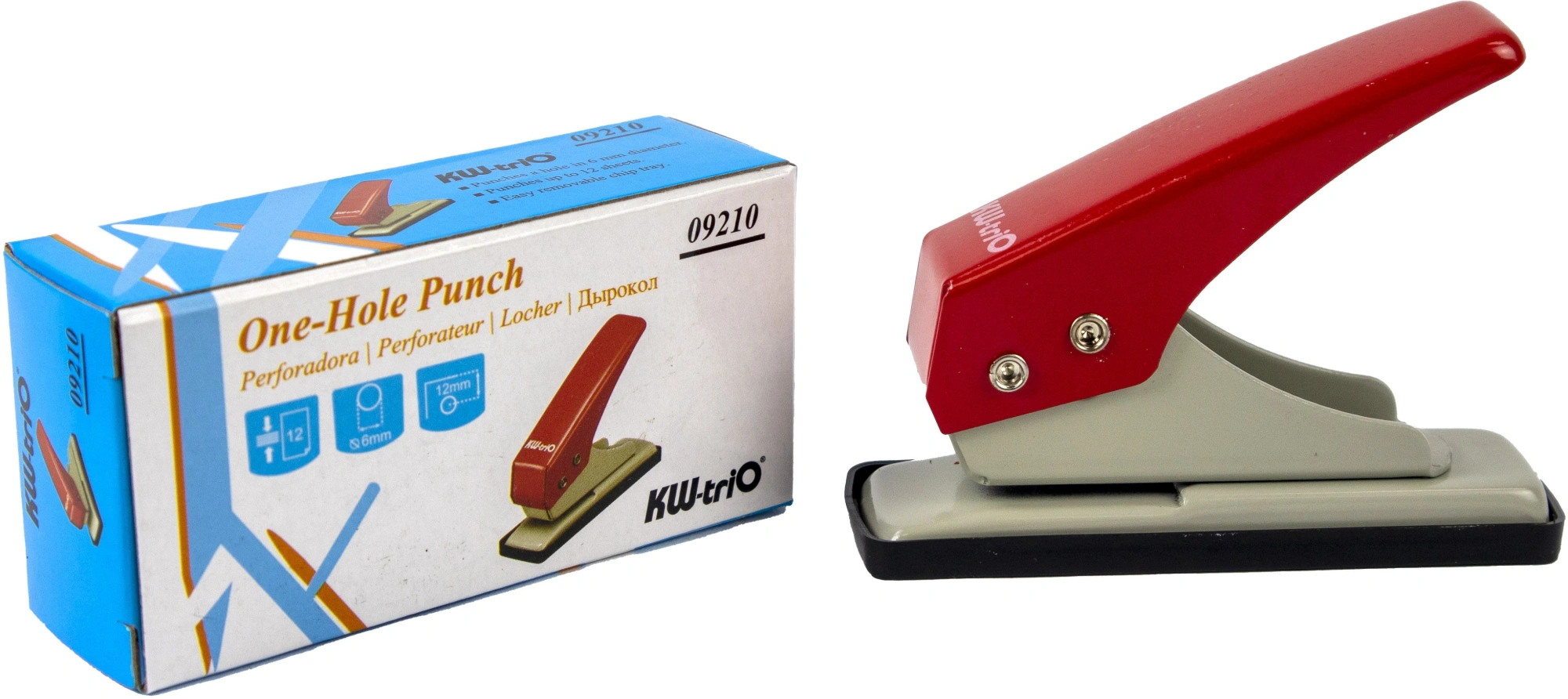 Дырокол Kw-Trio mini 09210 макс.:12лист. металл ассорти отв.:1 — миниатюра 3