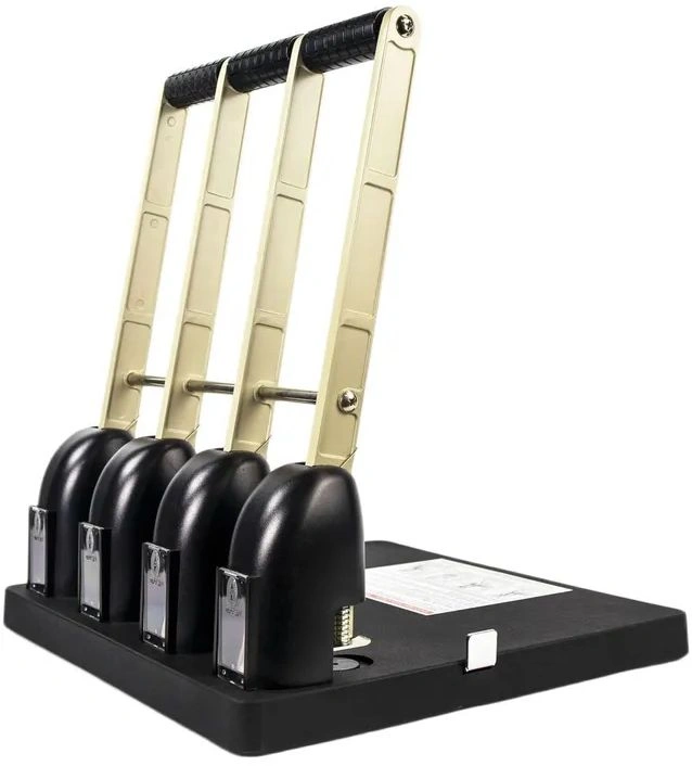 Дырокол Kw-Trio Heavy Duty 954 макс.:150лист. металл/пластик черный отв.:4 с линейкой — миниатюра 3