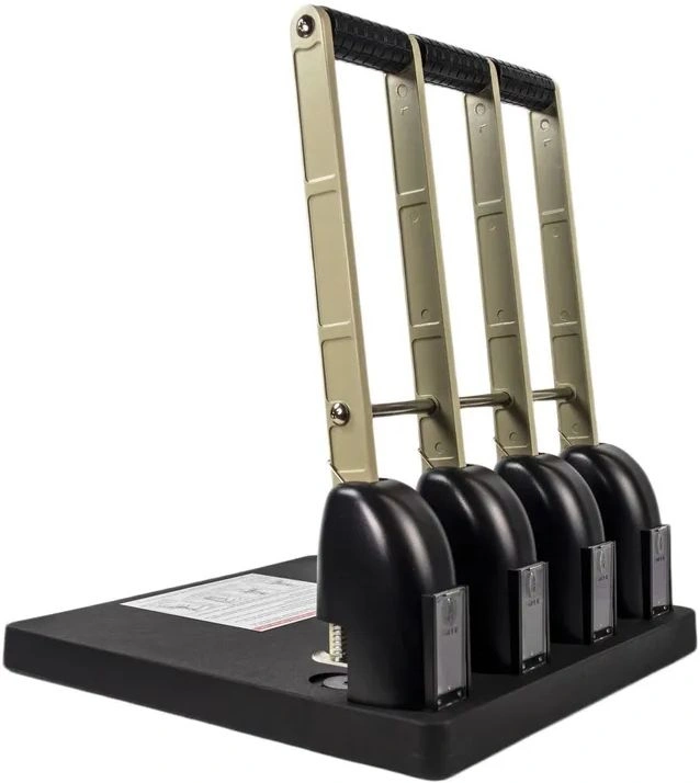 Дырокол Kw-Trio Heavy Duty 954 макс.:150лист. металл/пластик черный отв.:4 с линейкой — миниатюра 4