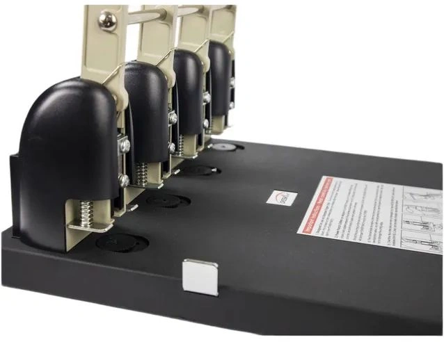 Дырокол Kw-Trio Heavy Duty 954 макс.:150лист. металл/пластик черный отв.:4 с линейкой — миниатюра 6