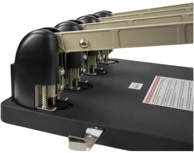 Дырокол Kw-Trio Heavy Duty 954 макс.:150лист. металл/пластик черный отв.:4 с линейкой — миниатюра 7