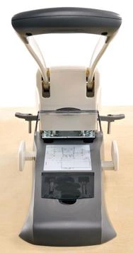Дырокол Kw-Trio Lever-Tech HD 9556 макс.:200лист. металл серый отв.:2 с линейкой — миниатюра 3