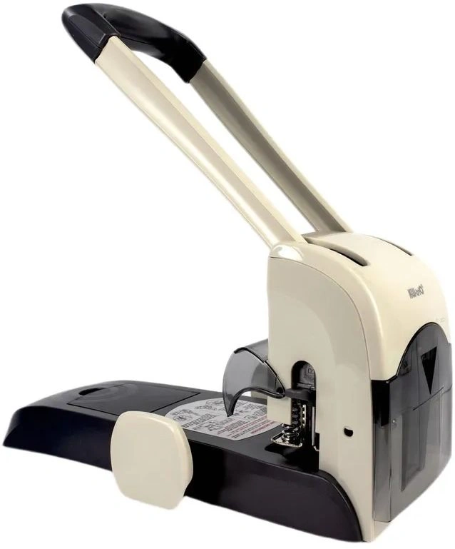 Дырокол Kw-Trio Lever-Tech HD 9556 макс.:200лист. металл серый отв.:2 с линейкой — миниатюра 6