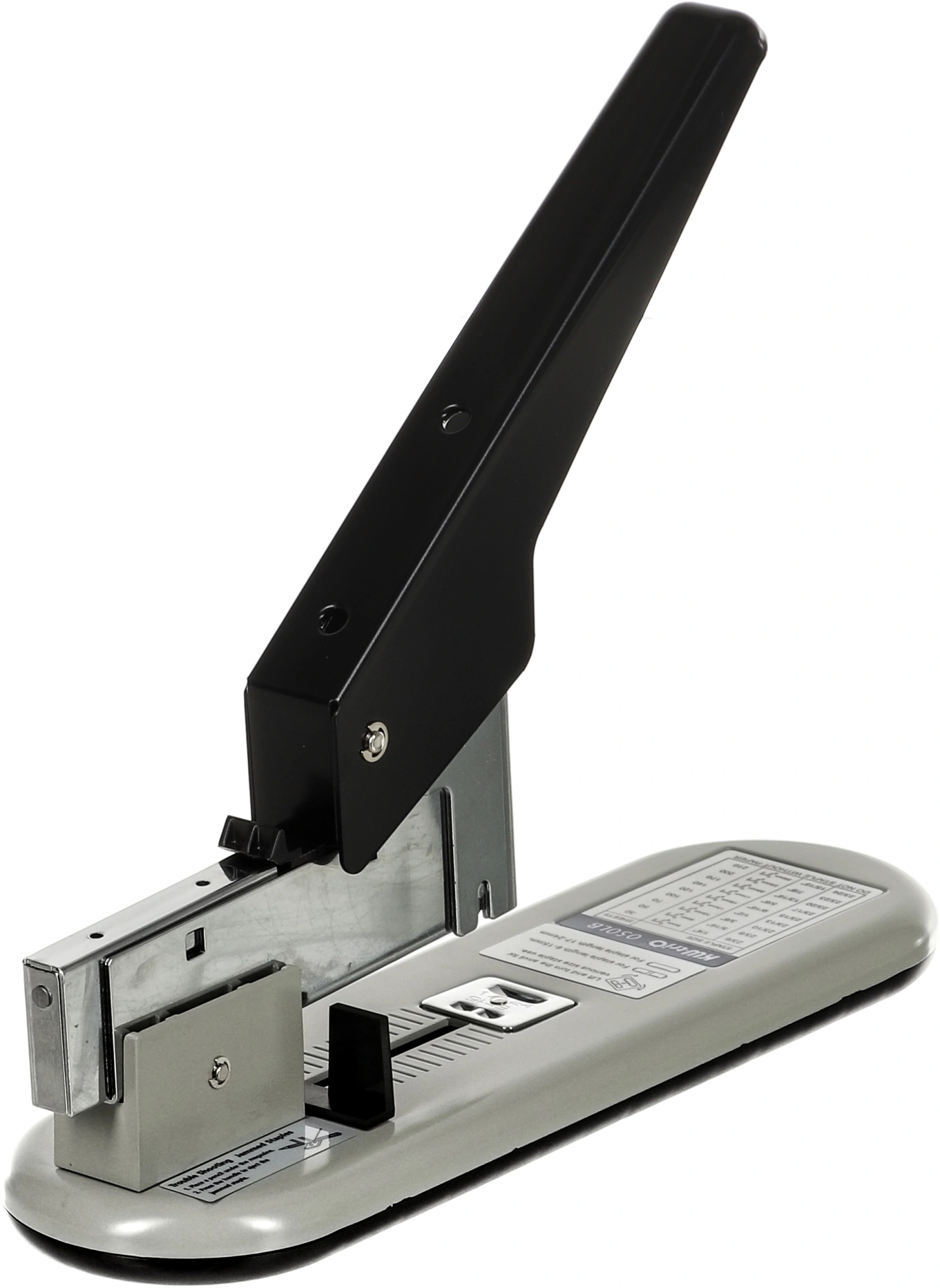 Степлер настольный Kw-Trio 050LB 050-LB 23/6 23/8 23/10 23/13 23/15 23/17 23/20 23/23 (210листов) черный/серый металл/пластик — миниатюра 11