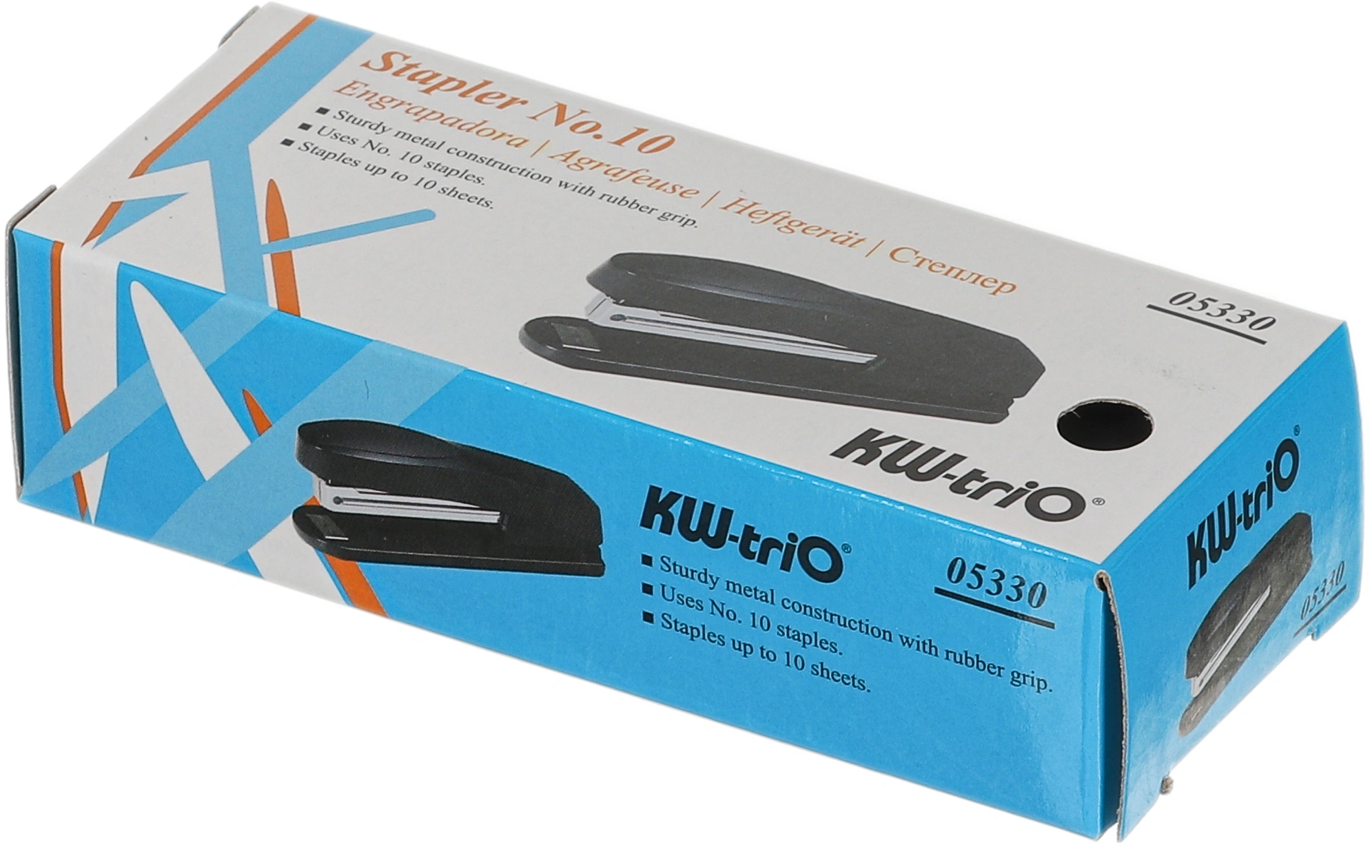 Степлер Kw-Trio 05330 Trio N10 (10листов) ассорти 100скоб — миниатюра 5