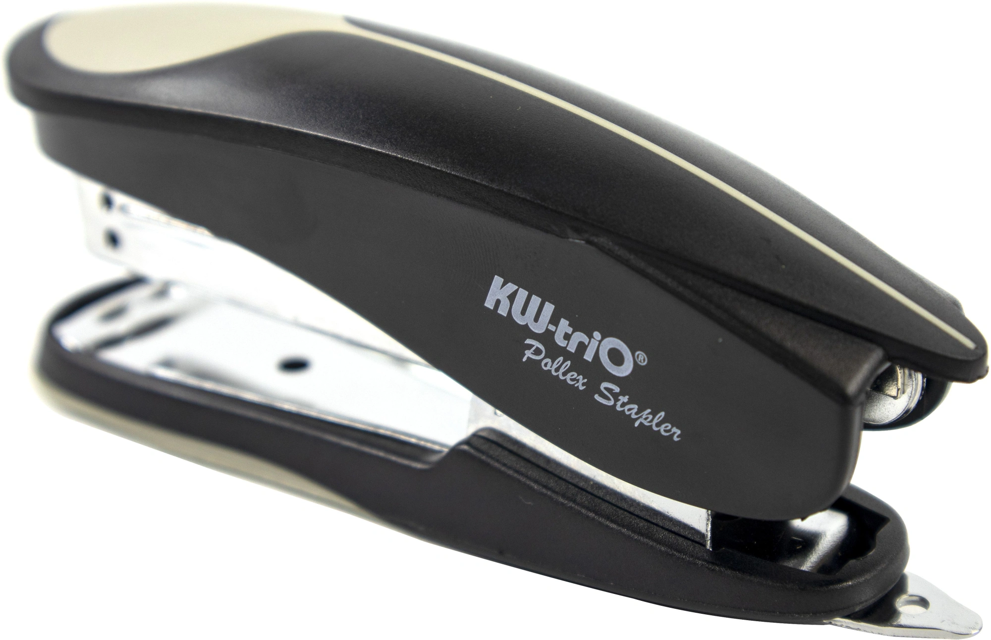 Степлер Kw-Trio 05516BLCK Half-strip Pollex 24/6 26/6 (20листов) встроенный антистеплер черный 105скоб — миниатюра 2