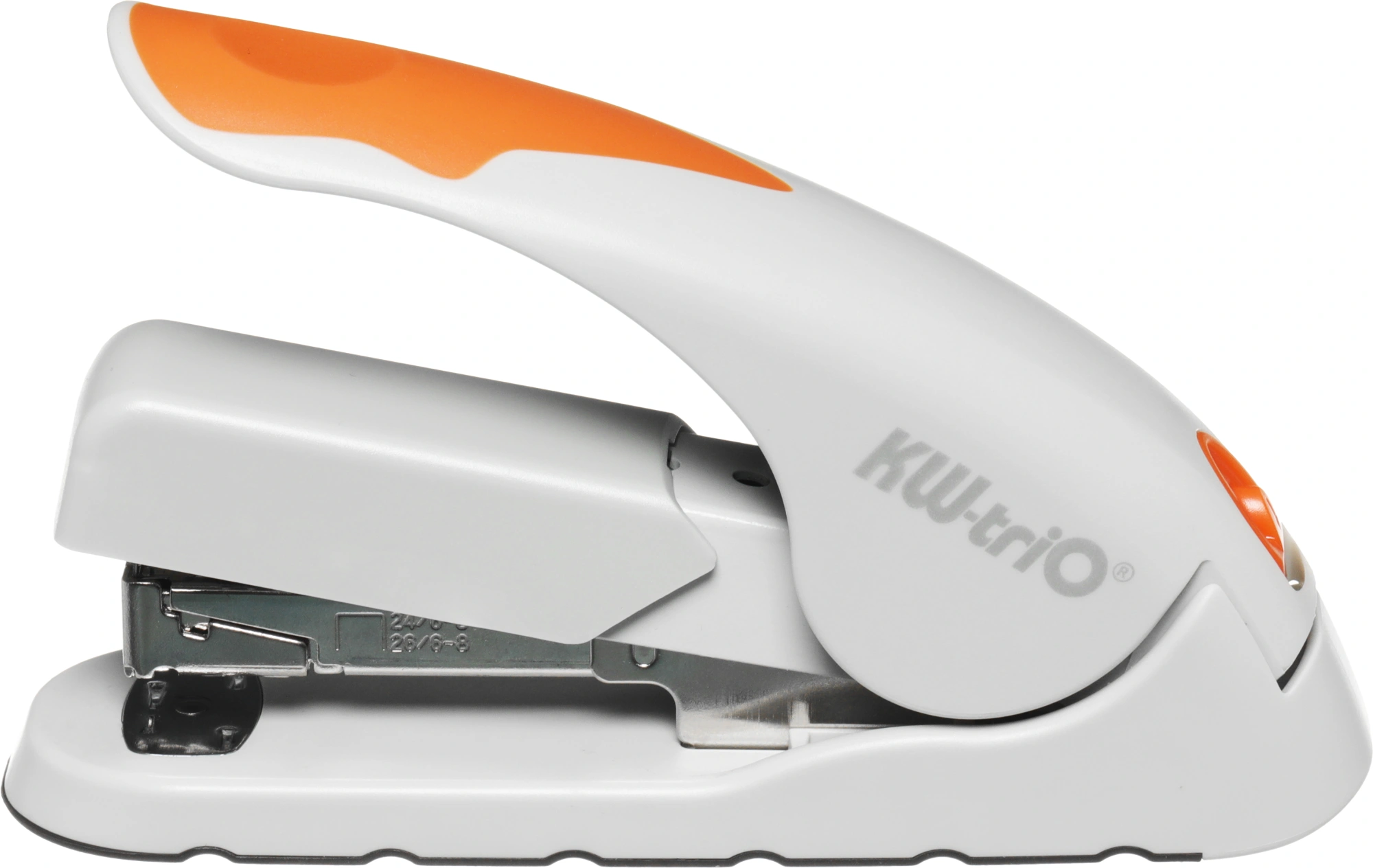 Степлер настольный Kw-Trio 5618 Soft-Touch 24/6 24/8 26/6 26/8 (40листов) снижение усилия ассорти 100скоб металл/пластик — миниатюра 3