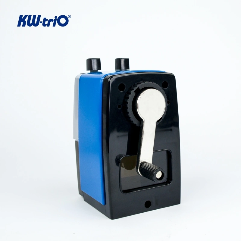 Точилка для карандашей механическая Kw-Trio 307A 1 отверстие металл ассорти — миниатюра 2