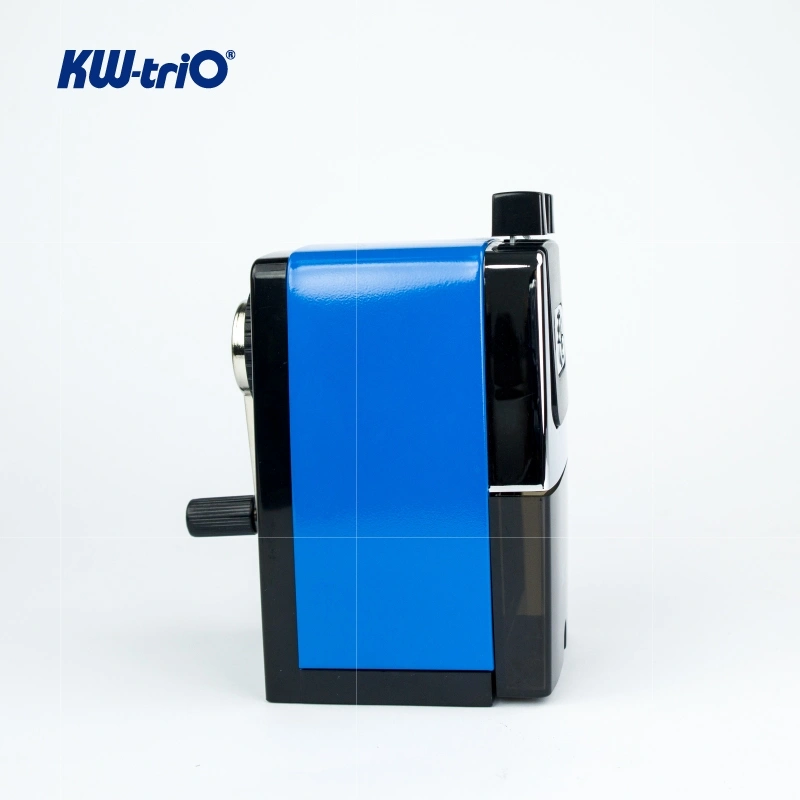 Точилка для карандашей механическая Kw-Trio 307A 1 отверстие металл ассорти — миниатюра 3