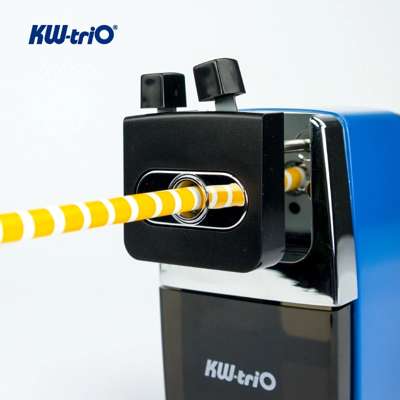 Точилка для карандашей механическая Kw-Trio 307A 1 отверстие металл ассорти — миниатюра 5