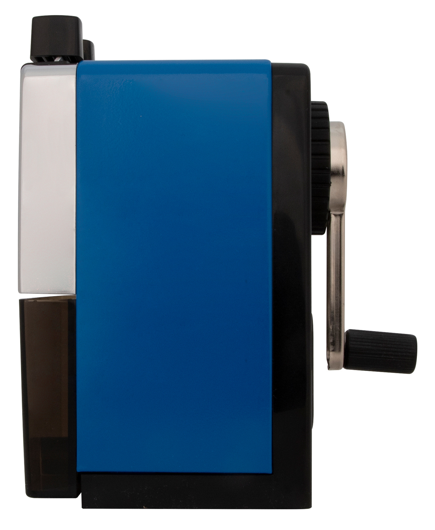 Точилка для карандашей механическая Kw-Trio 307Ablue 307A-BLU 1 отверстие металл синий — миниатюра 8