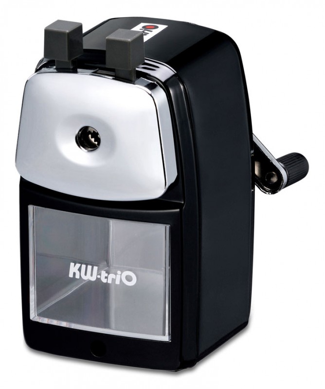 Точилка для карандашей механическая Kw-Trio 30VA 30VA-BLK 1 отверстие металл черный — фото 1