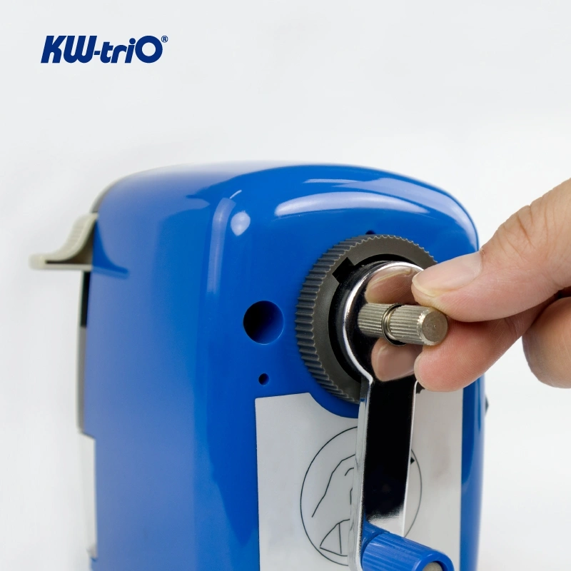 Точилка для карандашей механическая Kw-Trio 312A 1 отверстие пластик ассорти — миниатюра 4