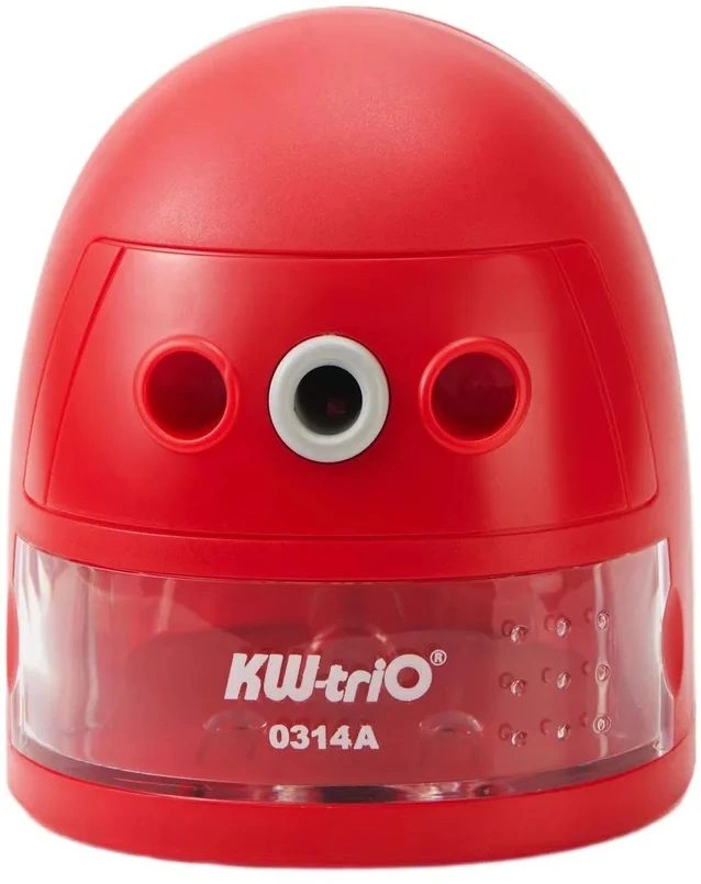 Точилка для карандашей механическая Kw-Trio 314A Робот 314A 1 отверстие пластик ассорти — миниатюра 5